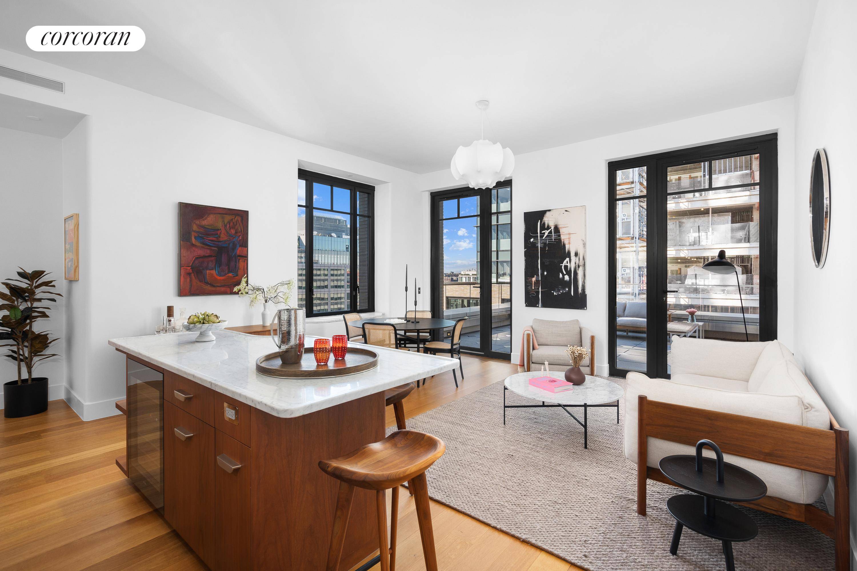 Over 80 Sold ! Residence 18D at Greenwich West is an exceptional three bedroom two and a half bathroom condominium home which offers South, East, and North exposures with Hudson ...