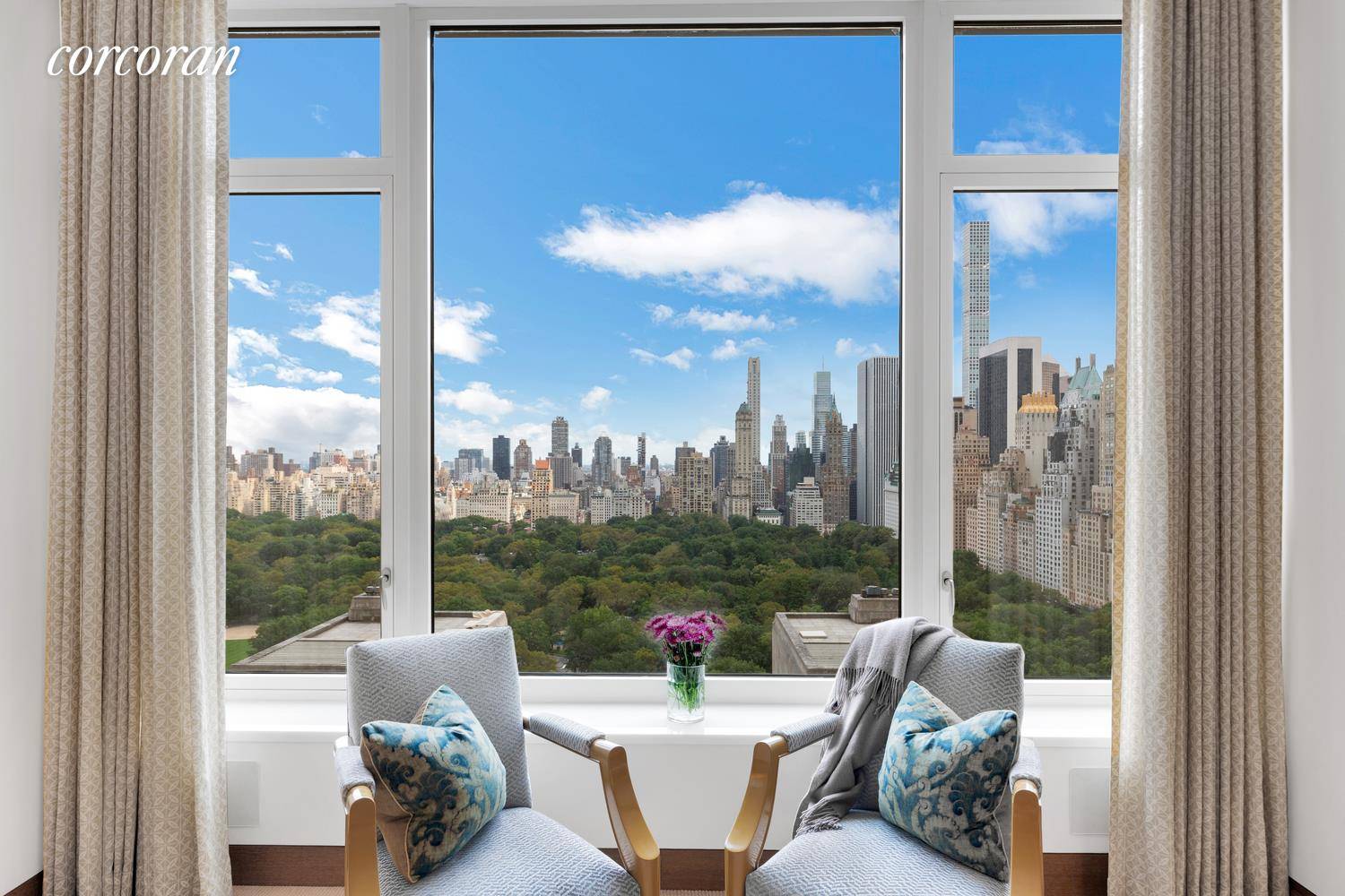 Pristine two bedroom featuring 30 feet of Central Park frontageThis exceptional 2 bedroom, 2.