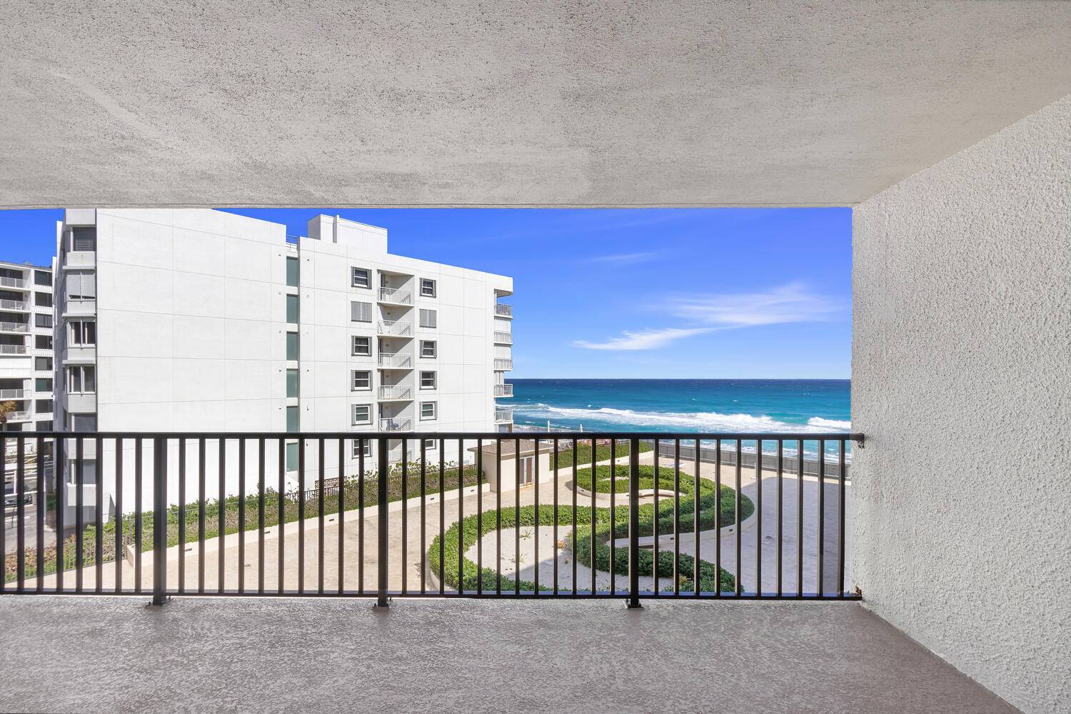 Direct oceanfront 2 2 condo in South Palm Beach with breathtaking views.