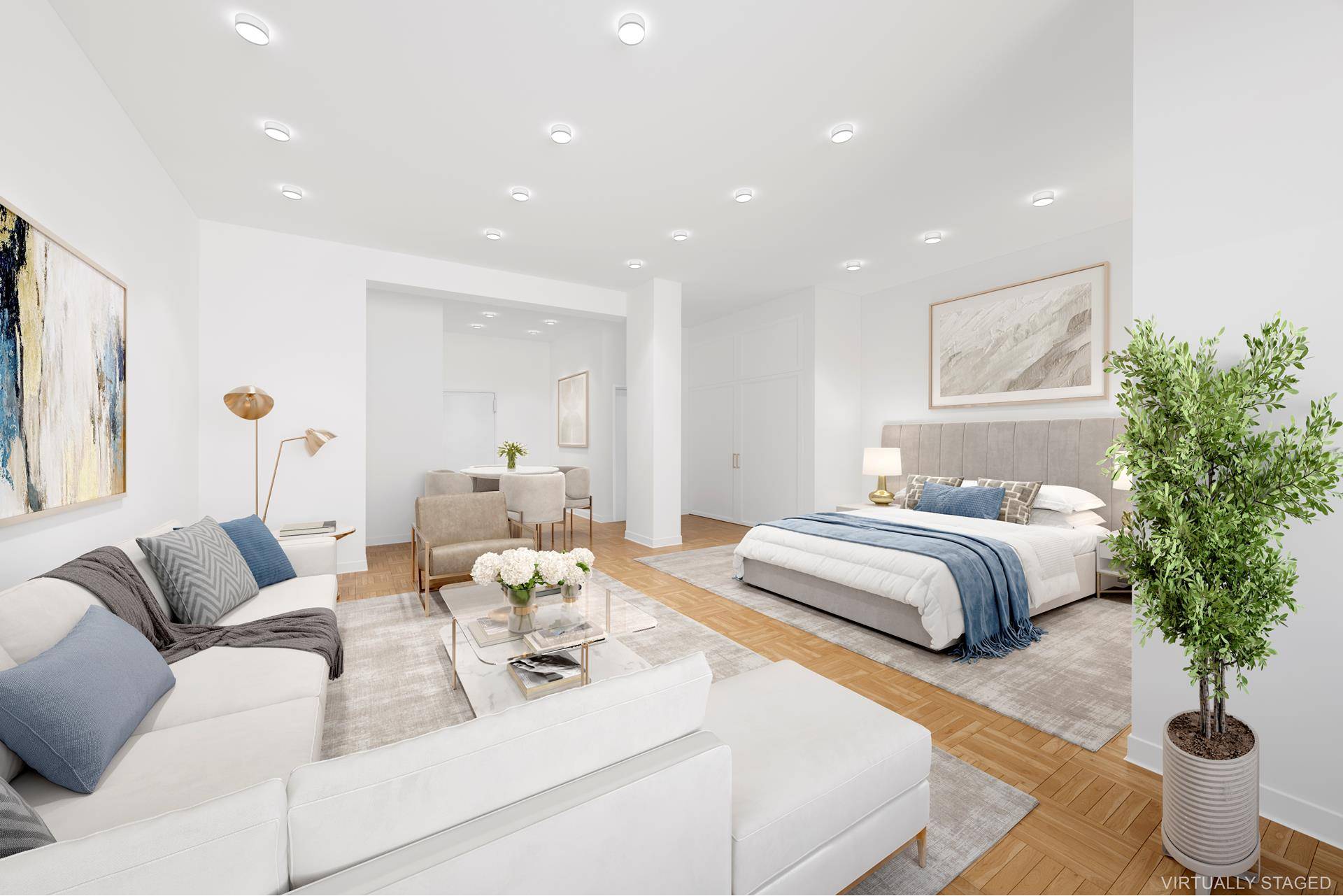 Located at the coveted Brevoort East Co op in historic Greenwich Village GV, residence 14W boasts roomy interiors, loft like 10 ft ceilings, custom woodworking, and is a quiet space ...