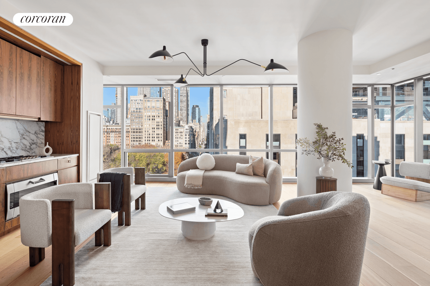Enjoy sweeping tree top views of Madison Square Park amp ; the Midtown Manhattan skyline from this turn key home in the highly coveted One Madison condominium.