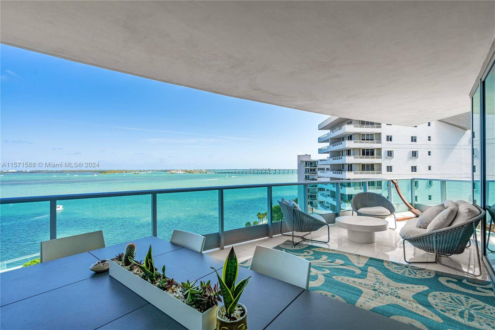 Experience luxury waterfront living in the heart of Brickell with this sophisticated resort style unit boasting stunning views and unparalleled elegance.