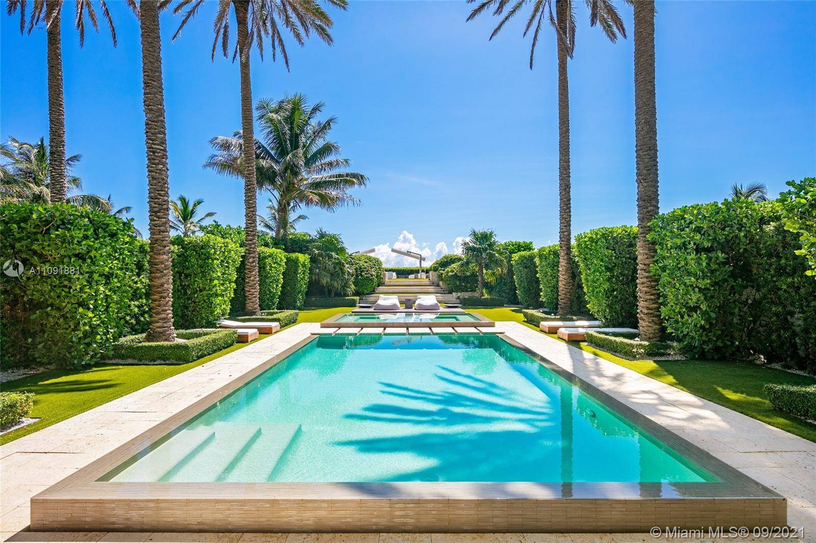 Enjoy a life on the ocean in one of only 12 beachfront homes in all of Miami Beach.