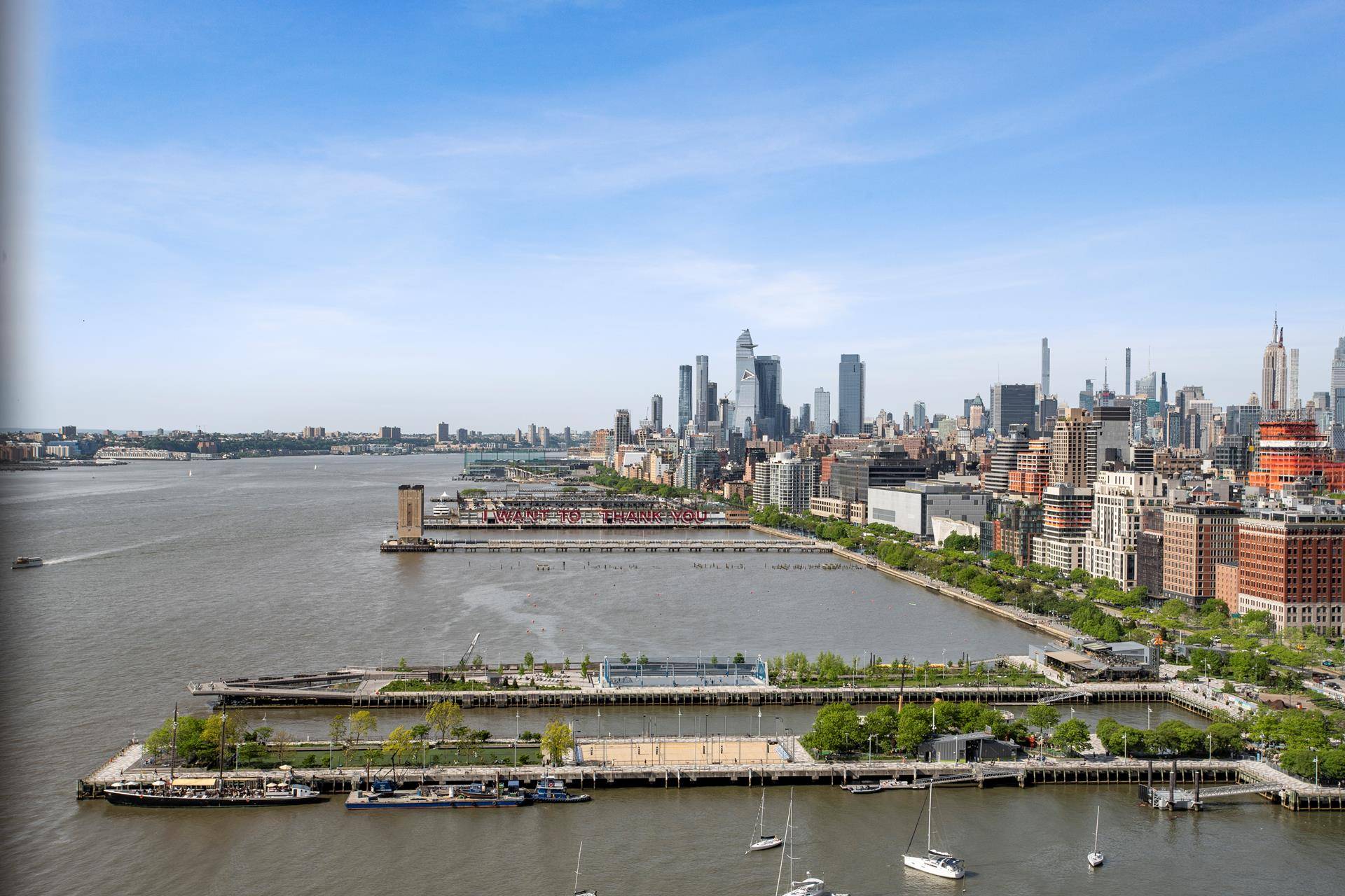 Enjoy spectacular panoramic Hudson River Sunsets amp ; Northern City skyline views from this high floor, renovated, immaculate corner 2, 481 SF 4 bedroom, 3.