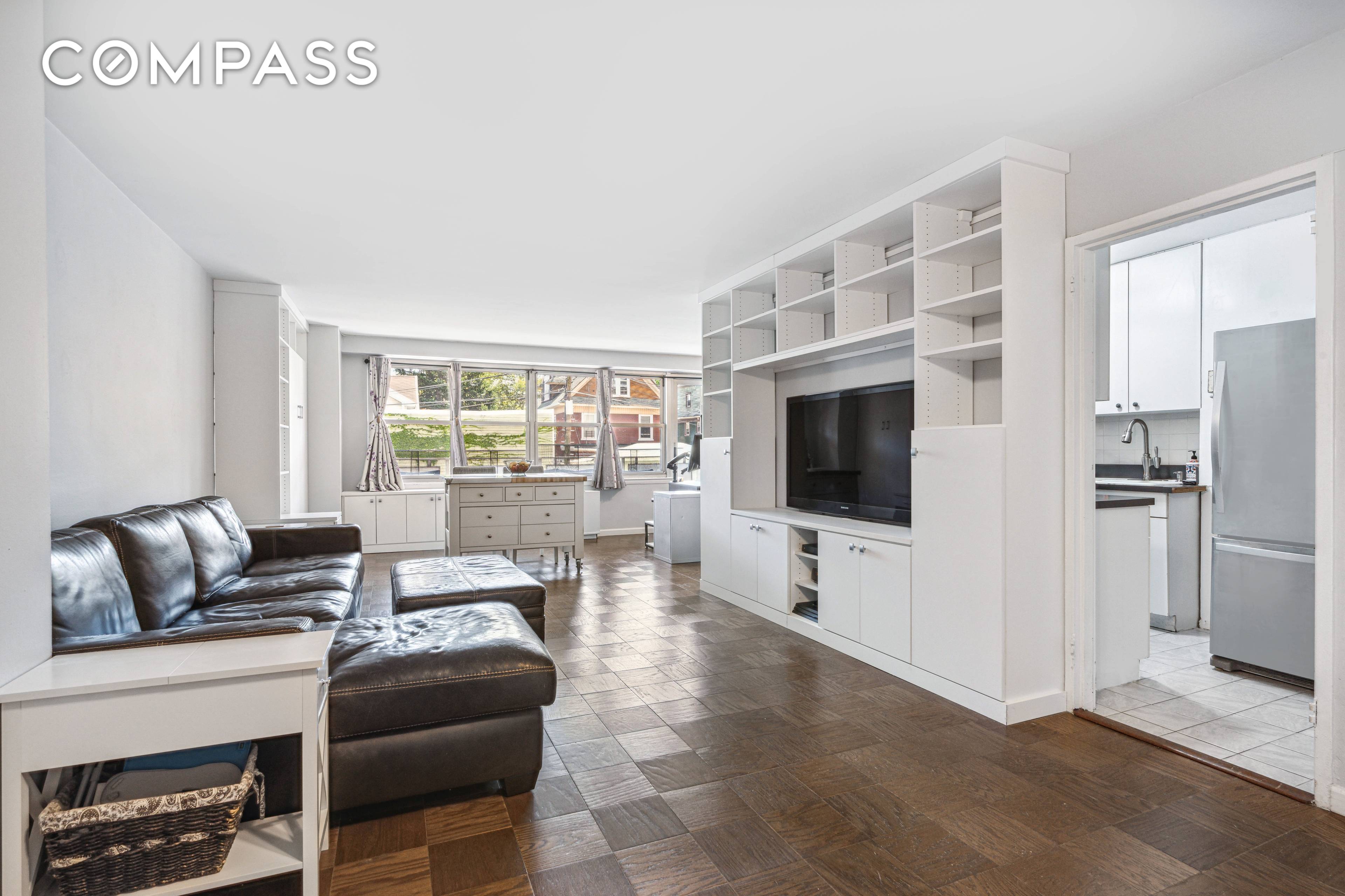 Welcome to 135 Ocean Parkway 2P Generous floor plan offering 900 square feet of inviting and livable space Upon entering you are greeted by a wall of windows at the ...
