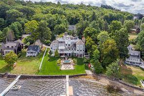 Spectacular shingle and stone waterfront residence on Connecticut s largest natural lake.
