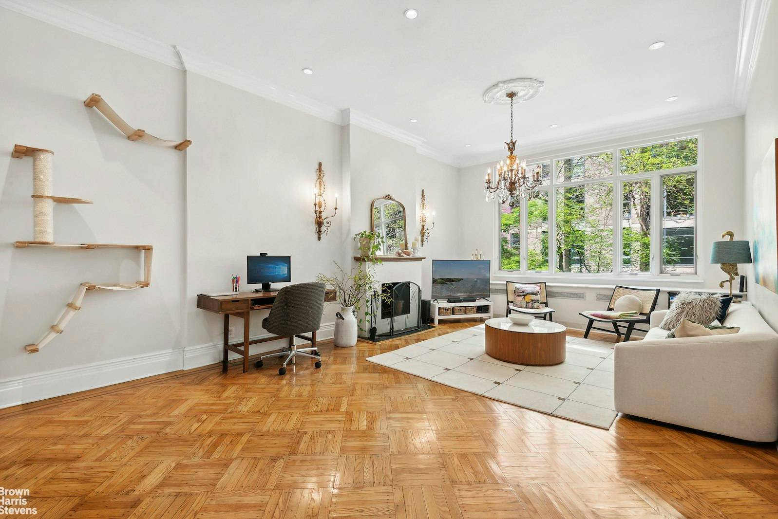 Available July 1 ; Pets WelcomeRenovated parlor level oversized One bedroom in prime Greenwich Village 25 foot wide townhouse boasting soaring 10 foot ceilings.