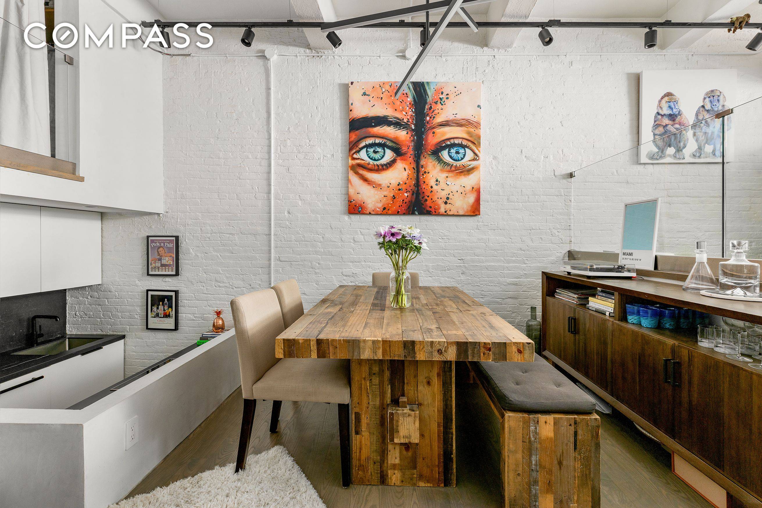 Welcome home to this one of a kind, fully renovated, south facing multi level loft on a prime West Village block moments from the Hudson River Park and Meatpacking District ...