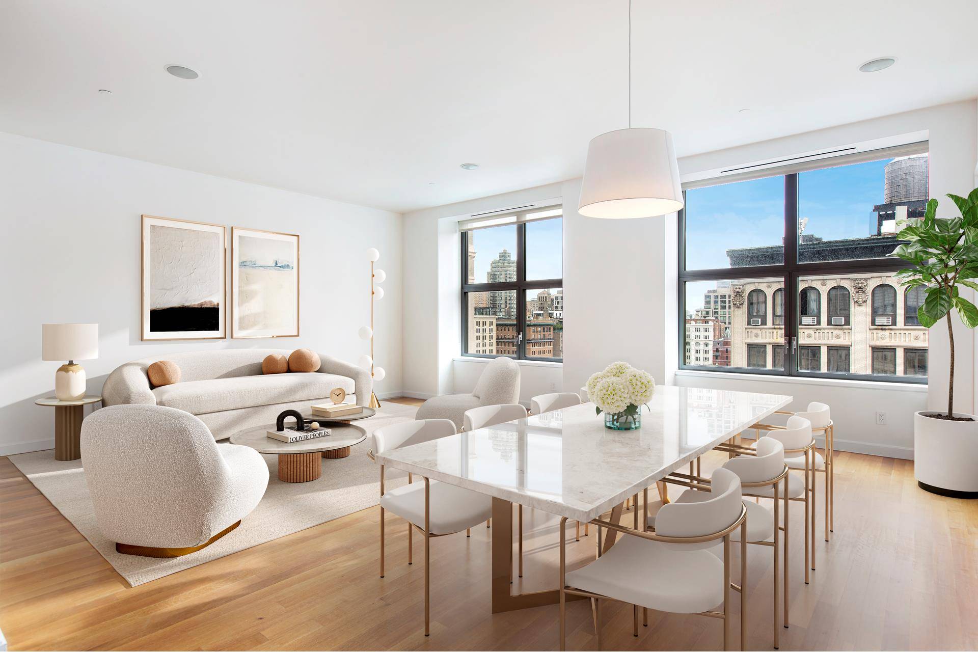 Residence 14B at 240 Park Avenue South is a beautifully appointed 2, 139 square foot 3 bedroom 3.