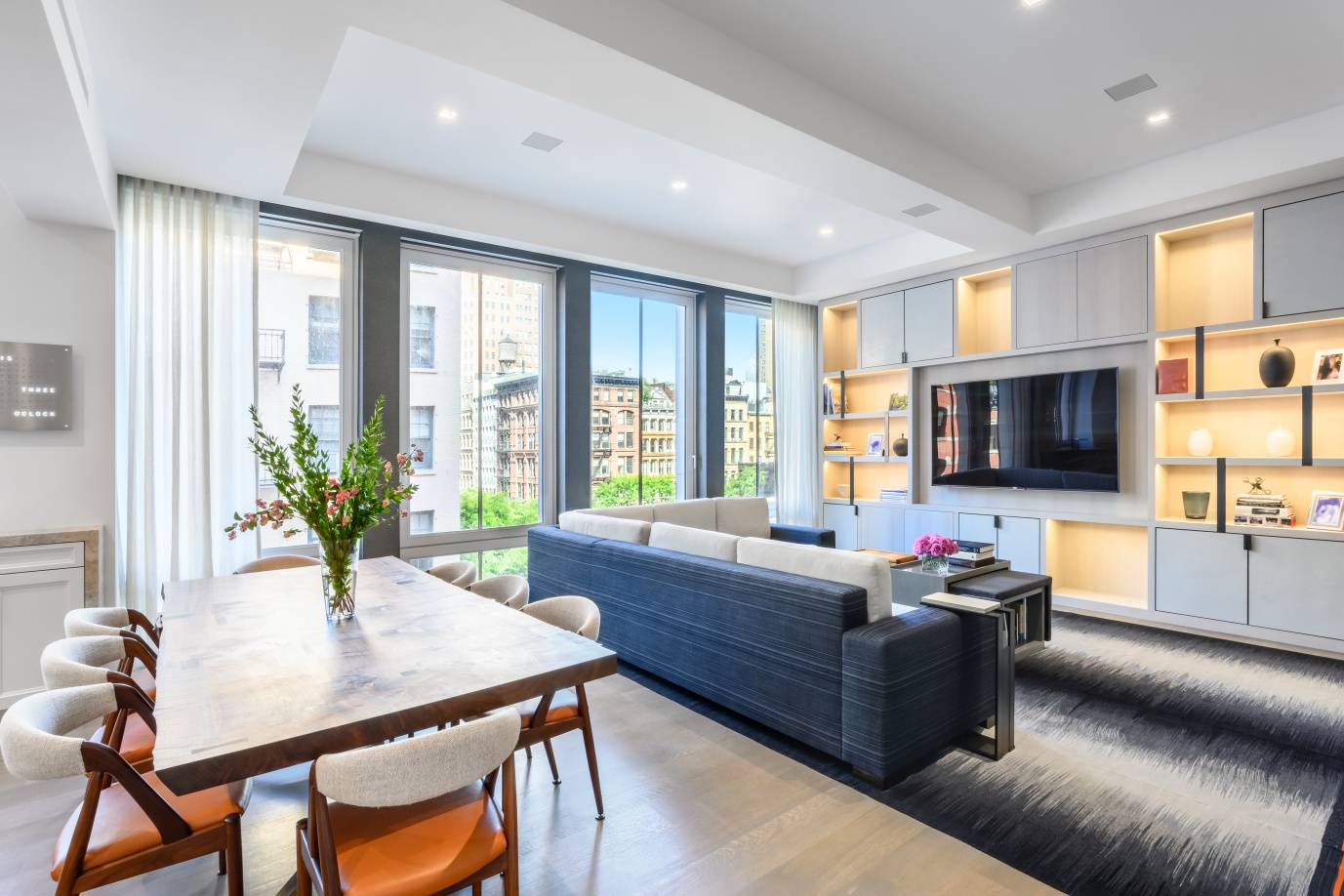 Spectacular, 100 foot wide, brand new, 5 bedroom, 5, 000 square feet, full floor apartment with custom interior design from Pembrook amp ; Ives provides perfect turnkey opportunity.
