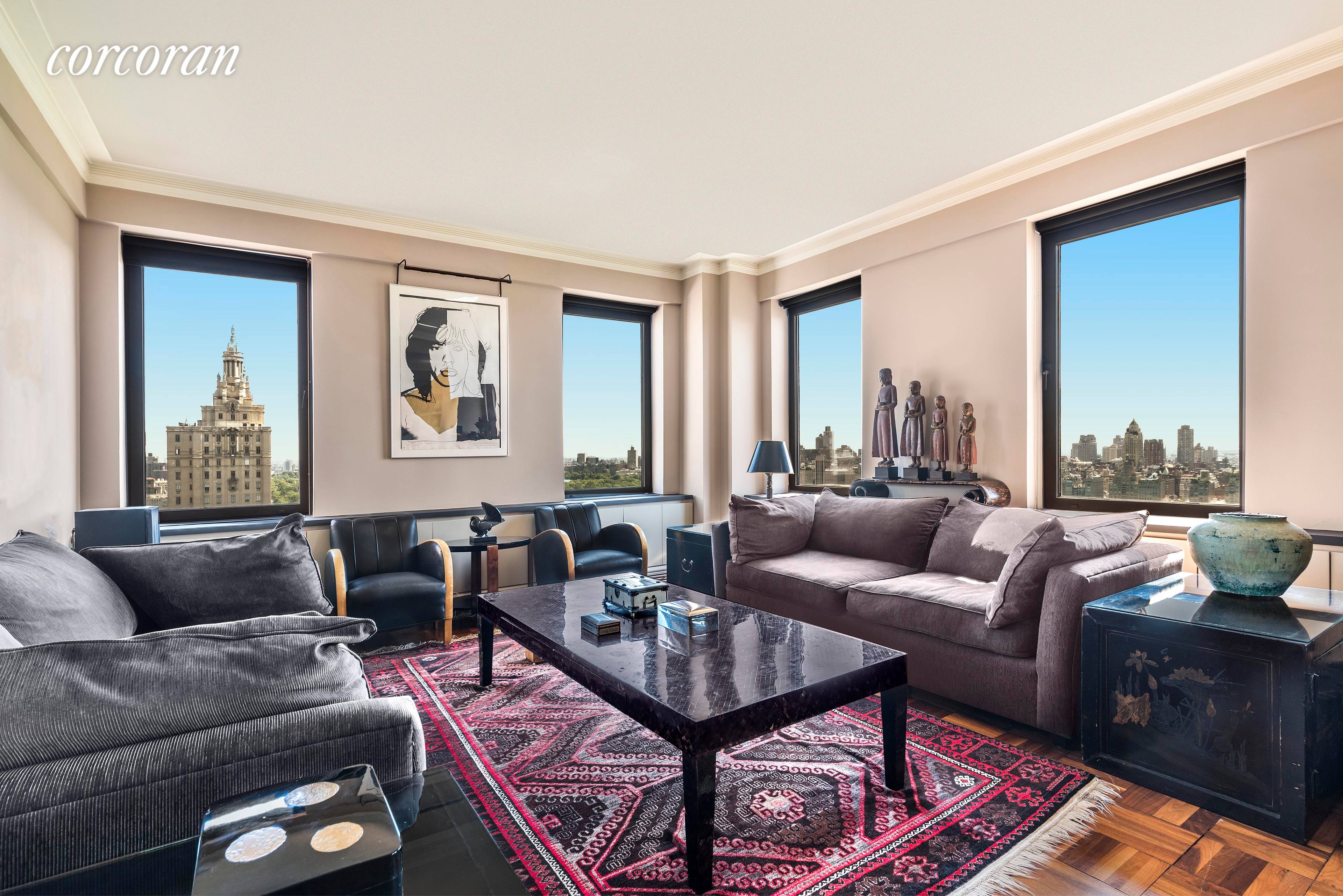 Seize this rare opportunity to rent a full floor tower residence at The Majestic on Central Park West and 72nd Street.