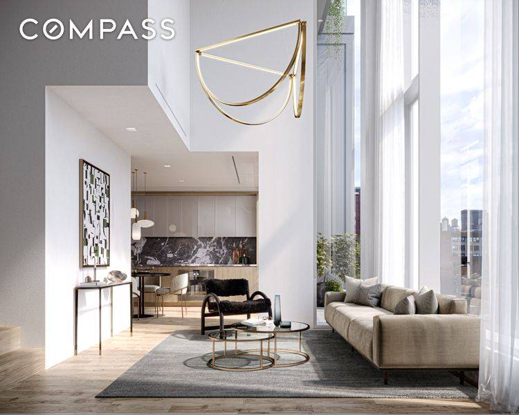 Experience the elegance of this masterfully crafted two bedroom, two and a half bathroom luxury home at the stunning new development, 101 West 14th Street !