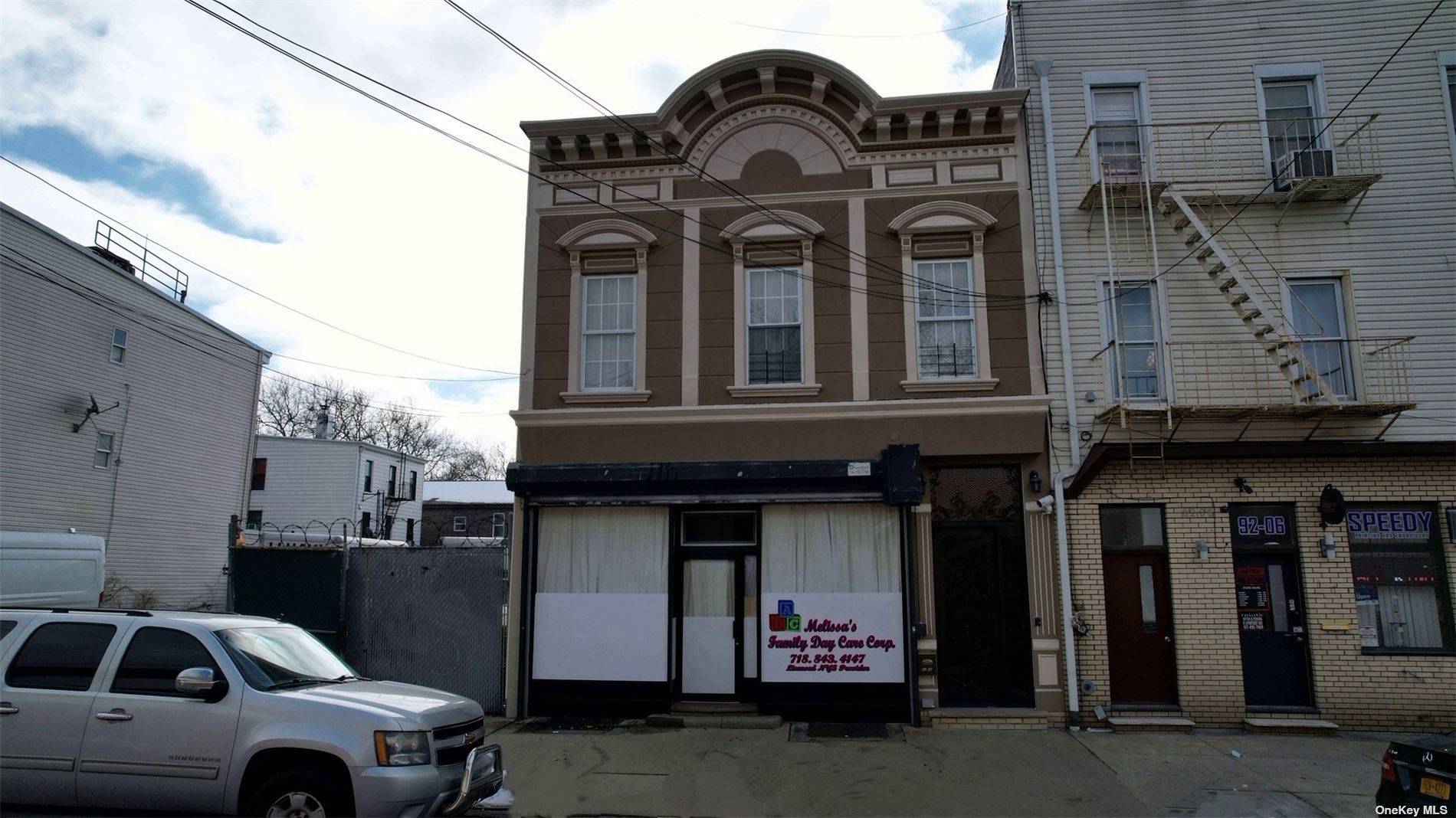 Totally renovated mixed use building with central air, situated 1 block west off Woodhaven Blvd, only a few blocks to the Liberty Ave Subway line at Cross Bay Blvd.