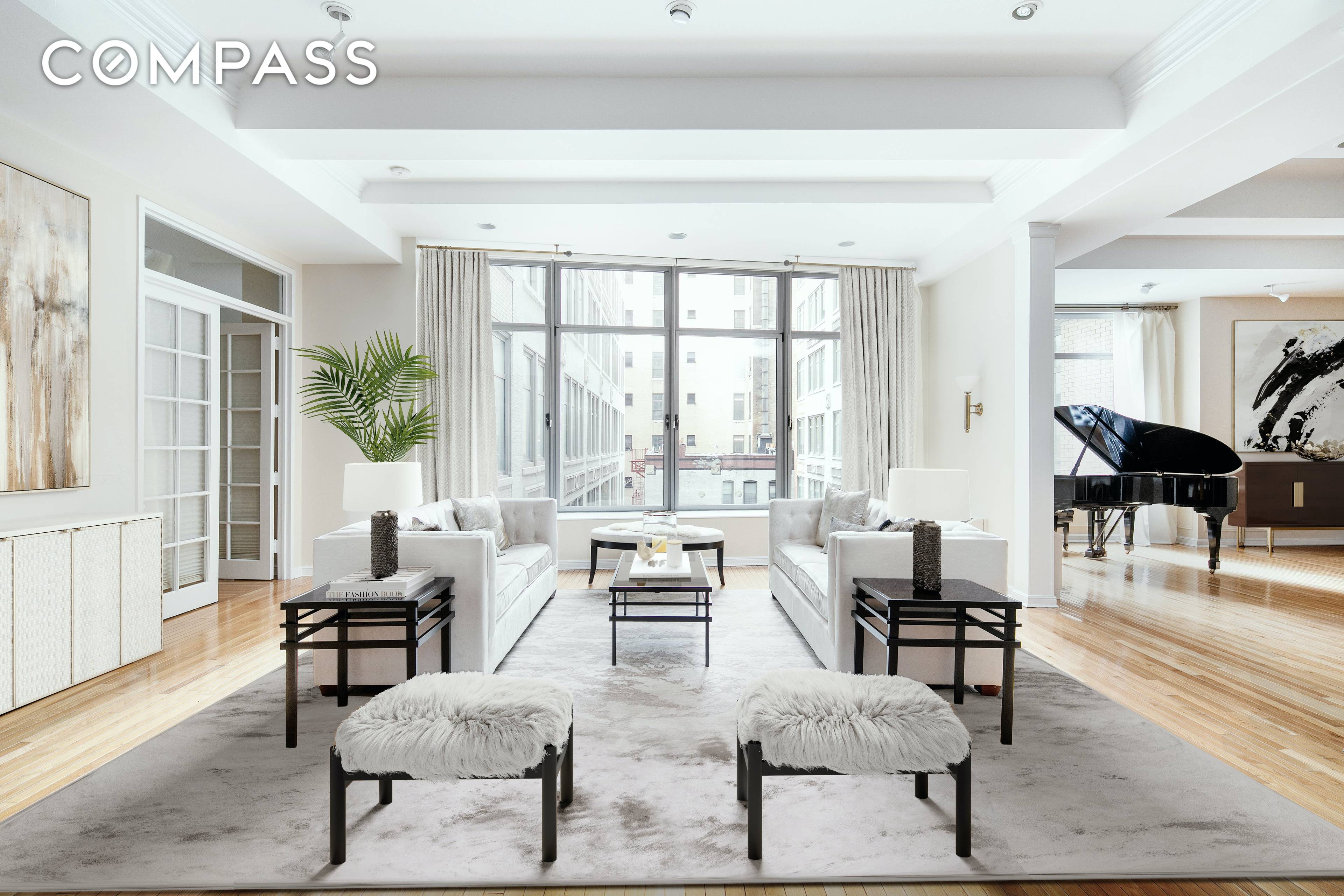 Apartment 6A spans over 2, 000 square feet of grand proportions, floor to ceiling windows, 11 foot beamed ceilings and a flexible layout of 1 3 bedrooms with abundant closet ...