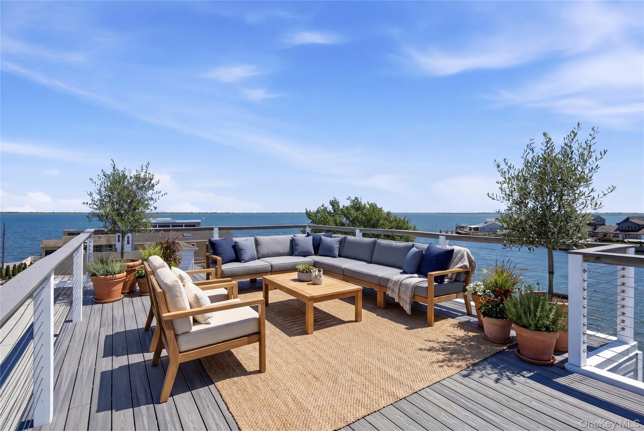 Virtually Staged Roof Top Deck