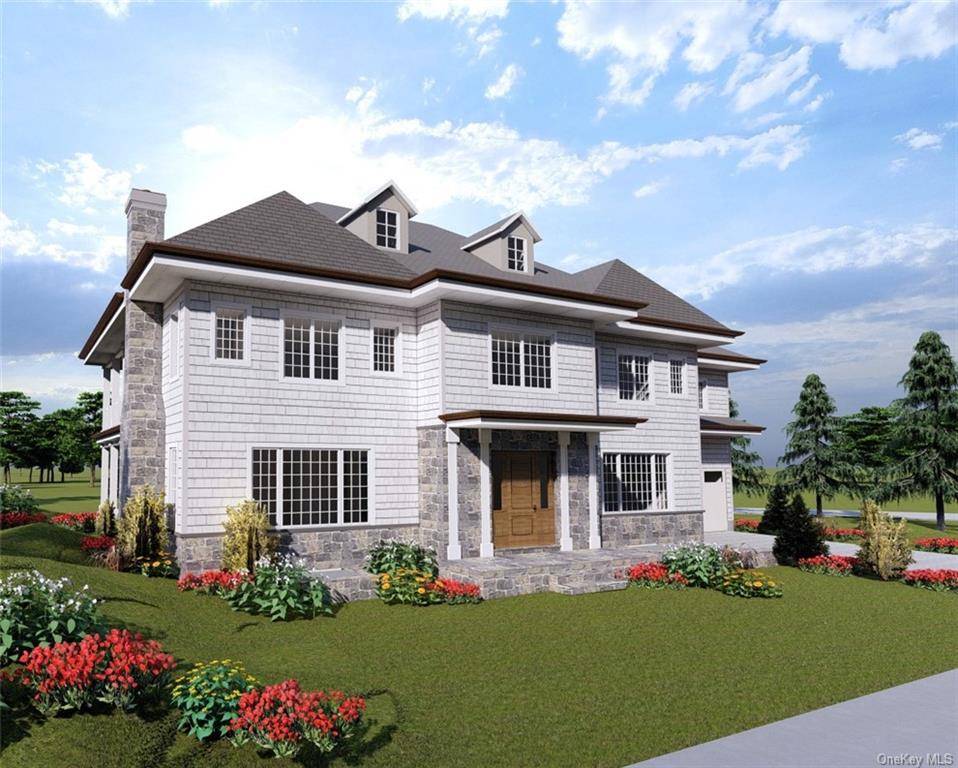 Exceptional New Construction Colonial in Scarsdale with room for a pool.