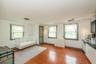 Bedroom with custom wall unit