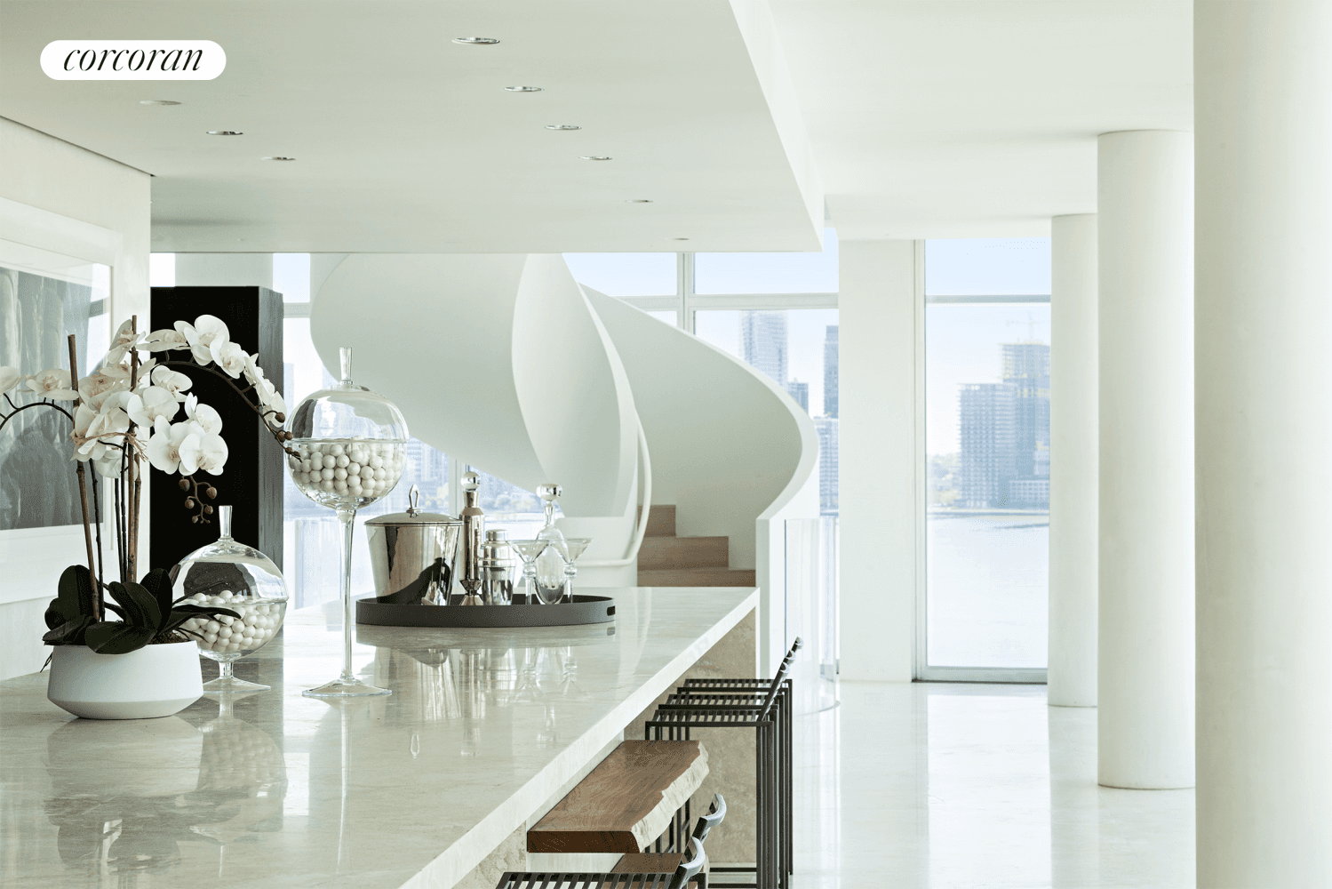 176 Perry Street is a modernist masterpiece designed by internationally acclaimed architect Richard Meier.