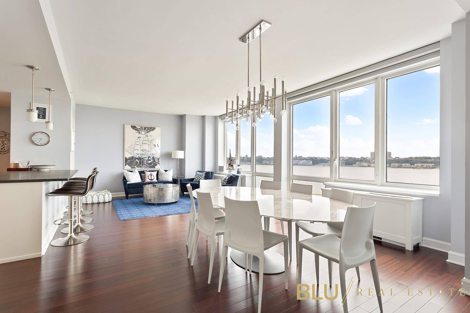 Step into this gorgeous 6 bedroom 6 bathroom home to be welcomed with expansive views of the Hudson River.
