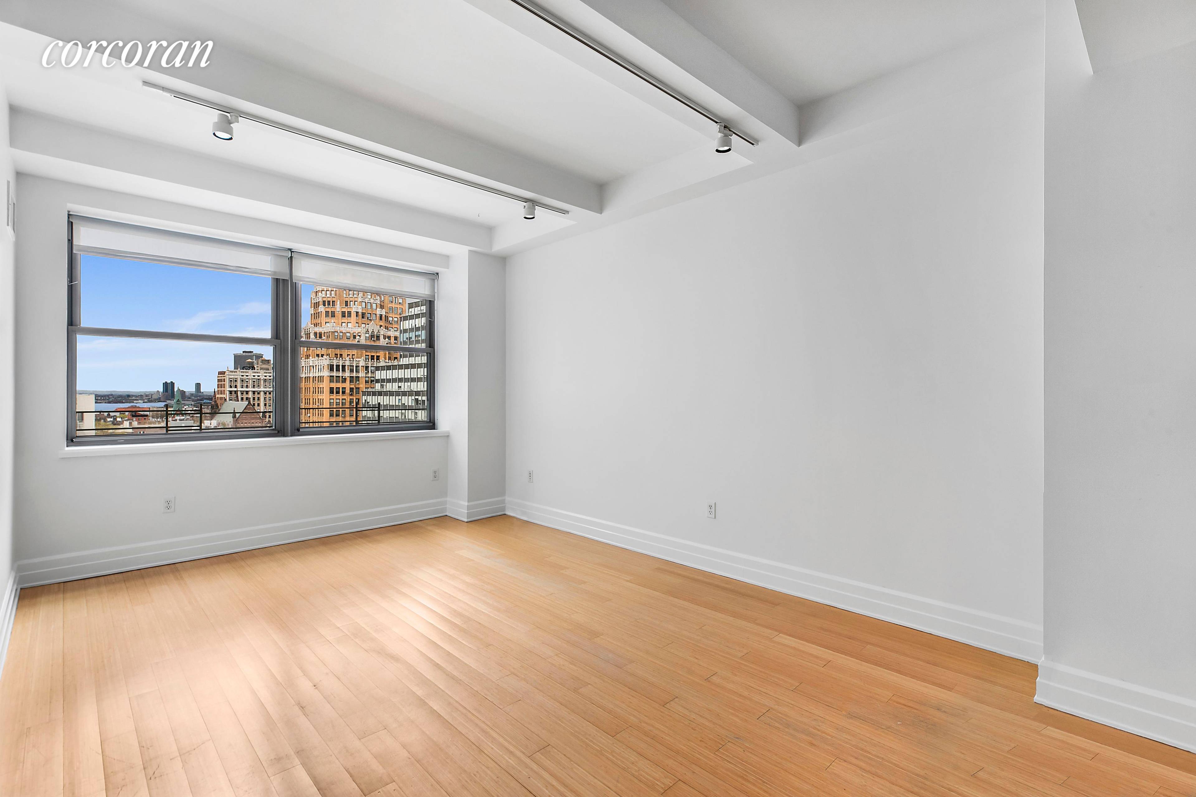 Move right into this spacious west facing studio with home office and enjoy the stunning downtown Brooklyn sunset views in one of Brooklyn's finest addresses.