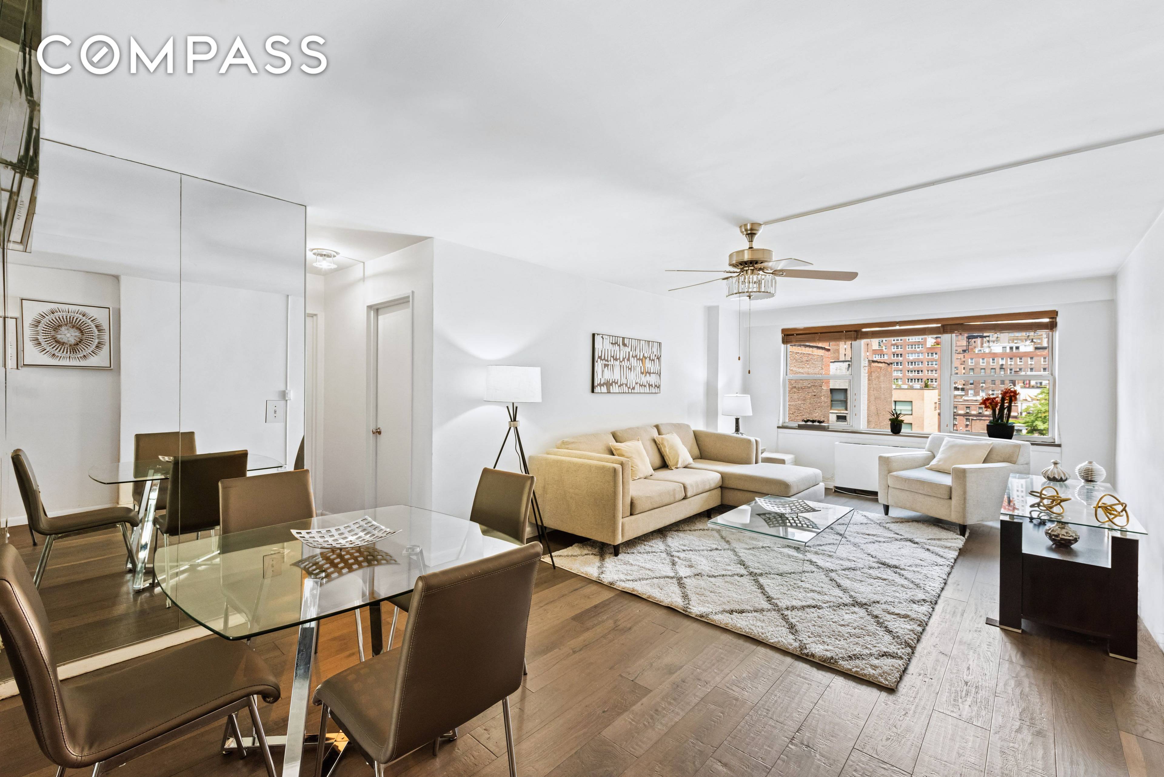 Beautiful oversized 1 bedroom, 1 bath apartment at the renowned Warren House in Murray Hill with North facing panoramic city views including the iconic Chrysler Building.