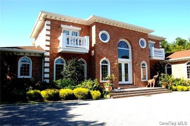 Privacy All Around on This Magnificent Brick Estate, Situated On 1.