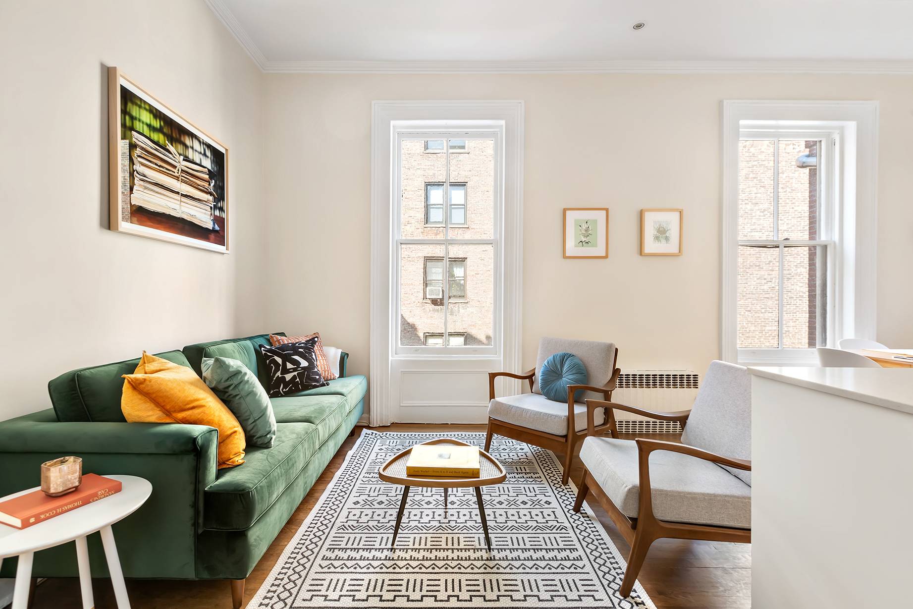 Sunny and soulful two bedroom in the heart of Brooklyn Heights.