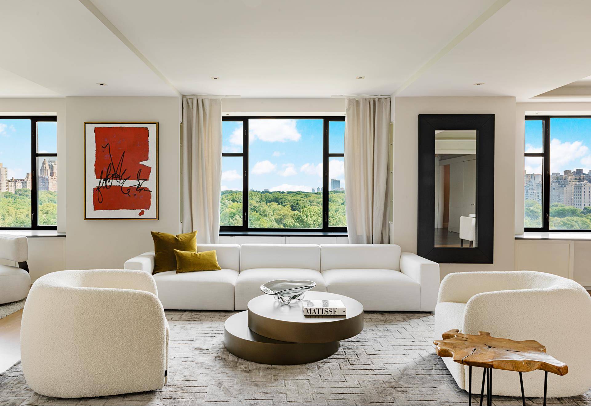 Spectacular Central Park Views from this sprawling 5 bedroom, 5.