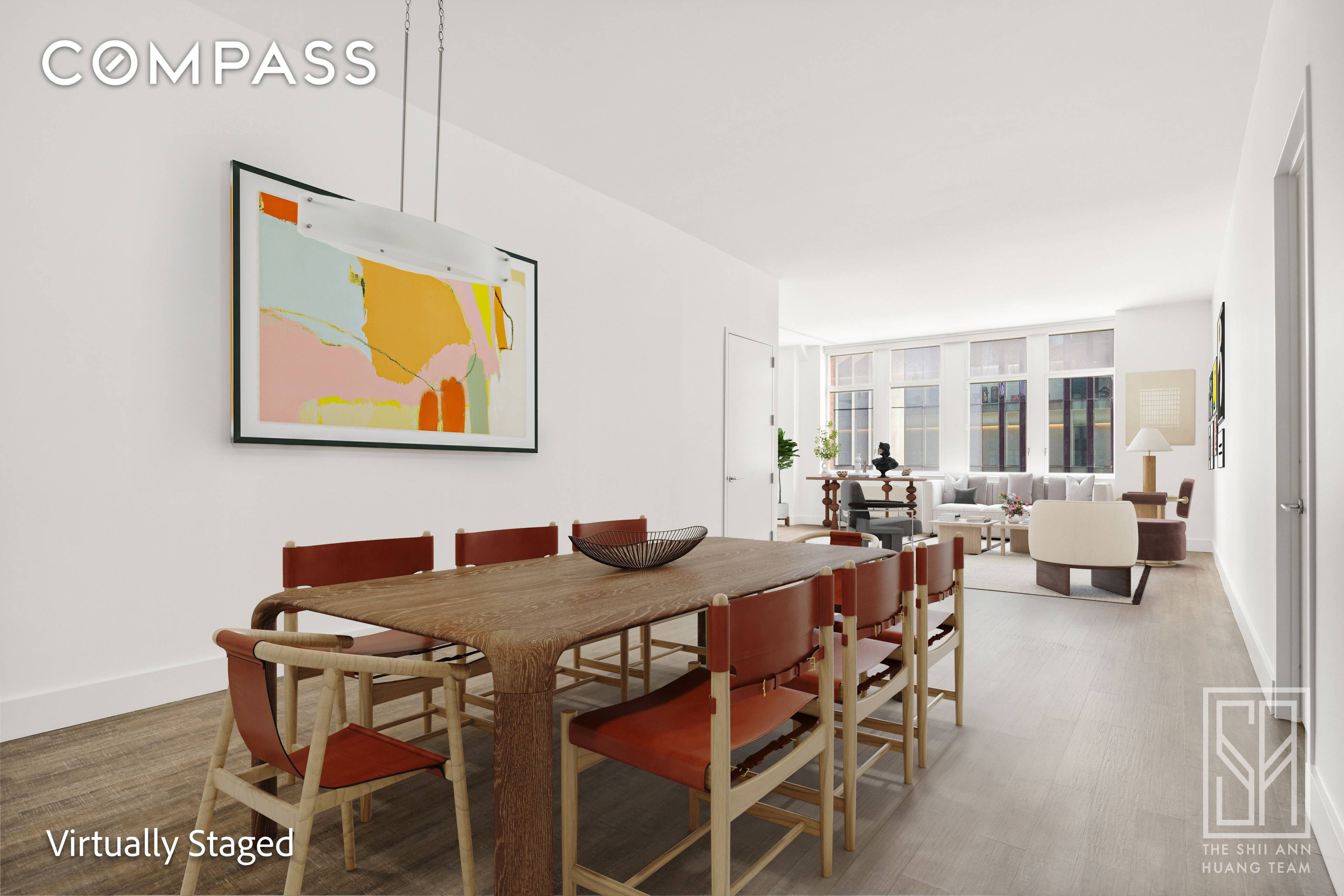 Abundant sunlight and space highlight this large flex 2 BD 2 BA loft in the heart of SoHo.
