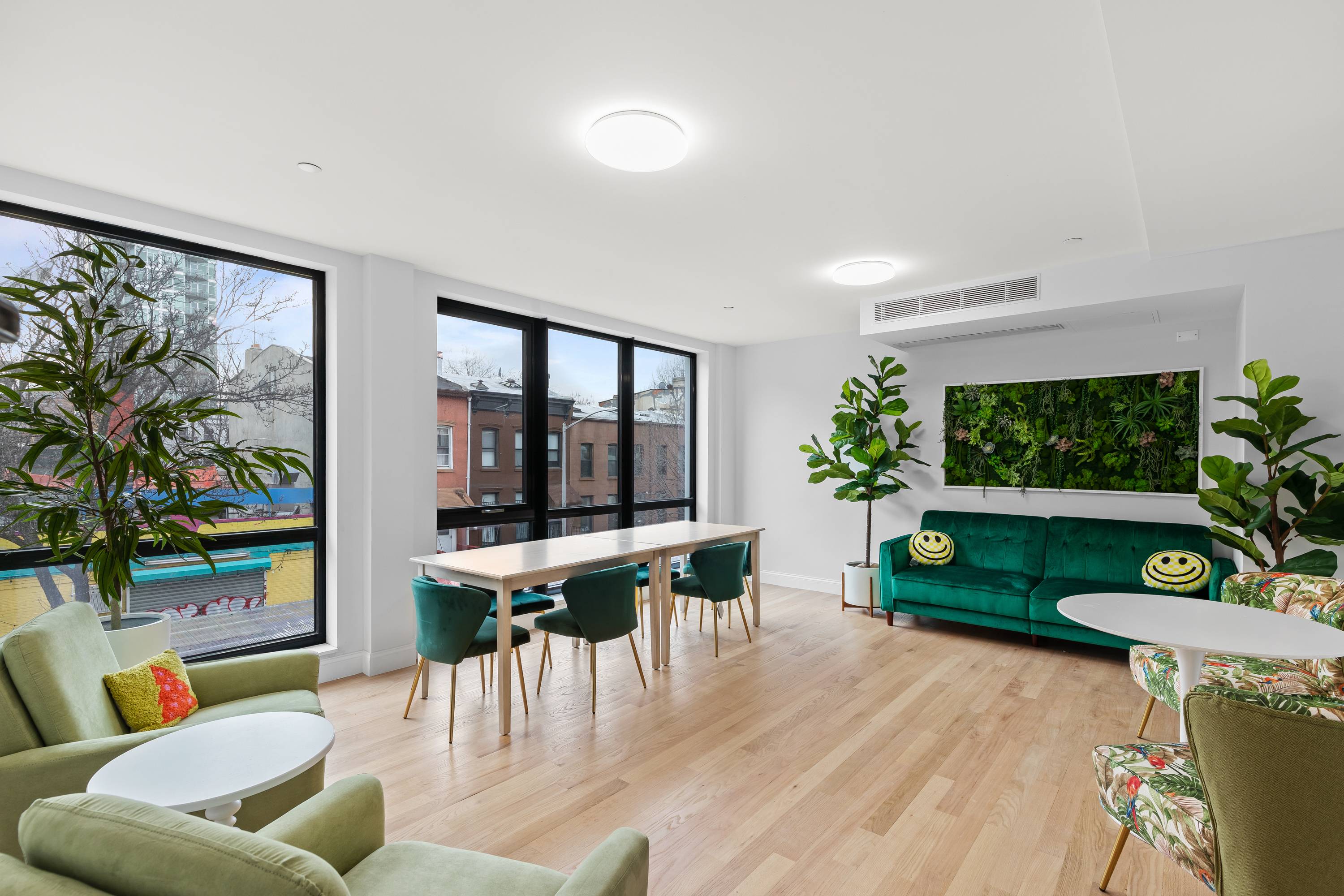 Designed to maximize space, fresh air, and natural light each home offers residents a contemporary indoor outdoor lifestyle in the heart of charming Clinton Hill.