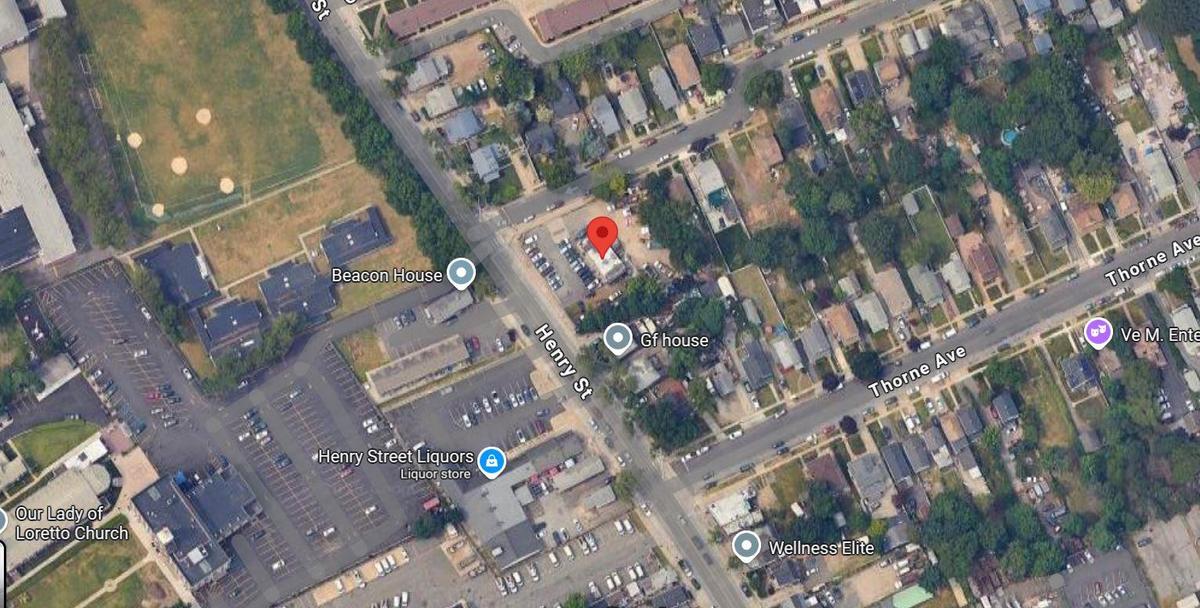 Aerial overview of property's location