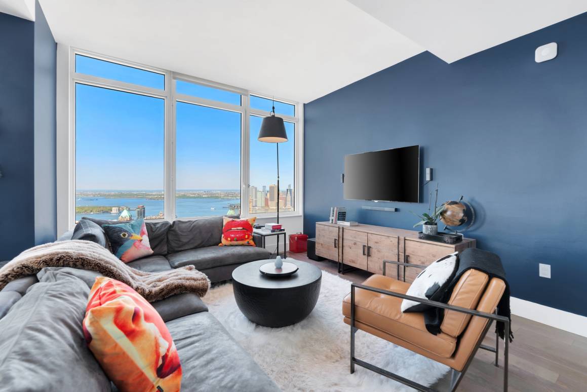 Available on 10 20 20. Spacious three bedroom two bath home with panoramic views of the New York City Harbor, Statue of Liberty and the Manhattan Skyline.