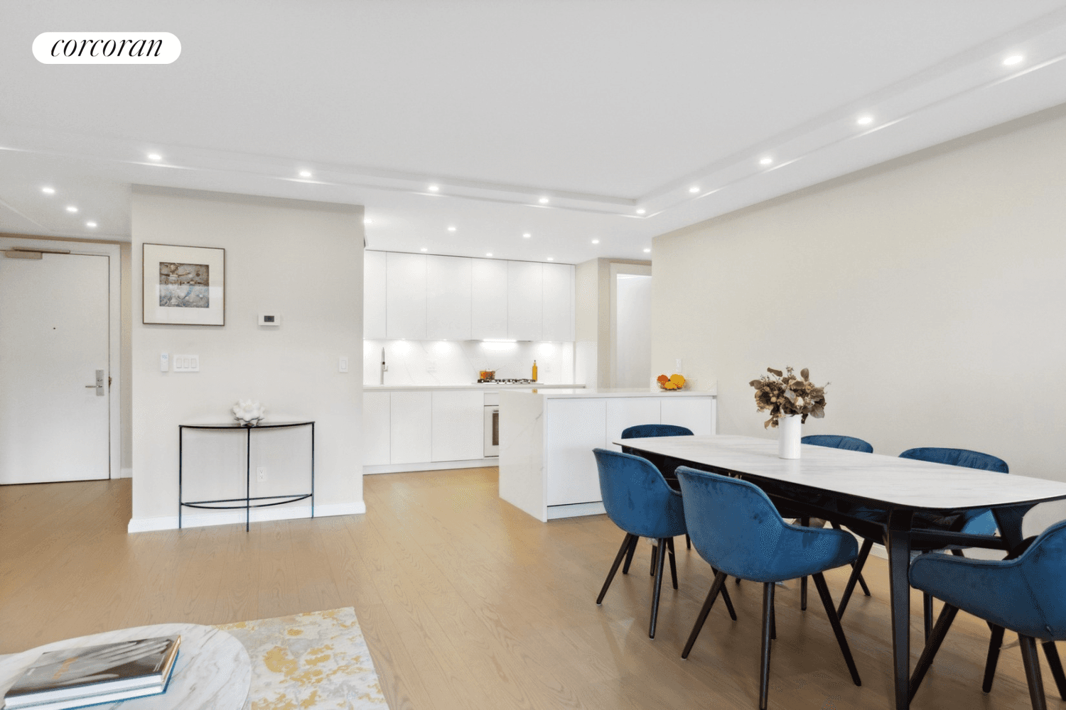 Turnkey, sleek and smartly designed 1339 sf, 2 bed 2 bath residence with a 66 sq ft terrace now available for purchase at 1 Rector Park, one of Battery Park ...