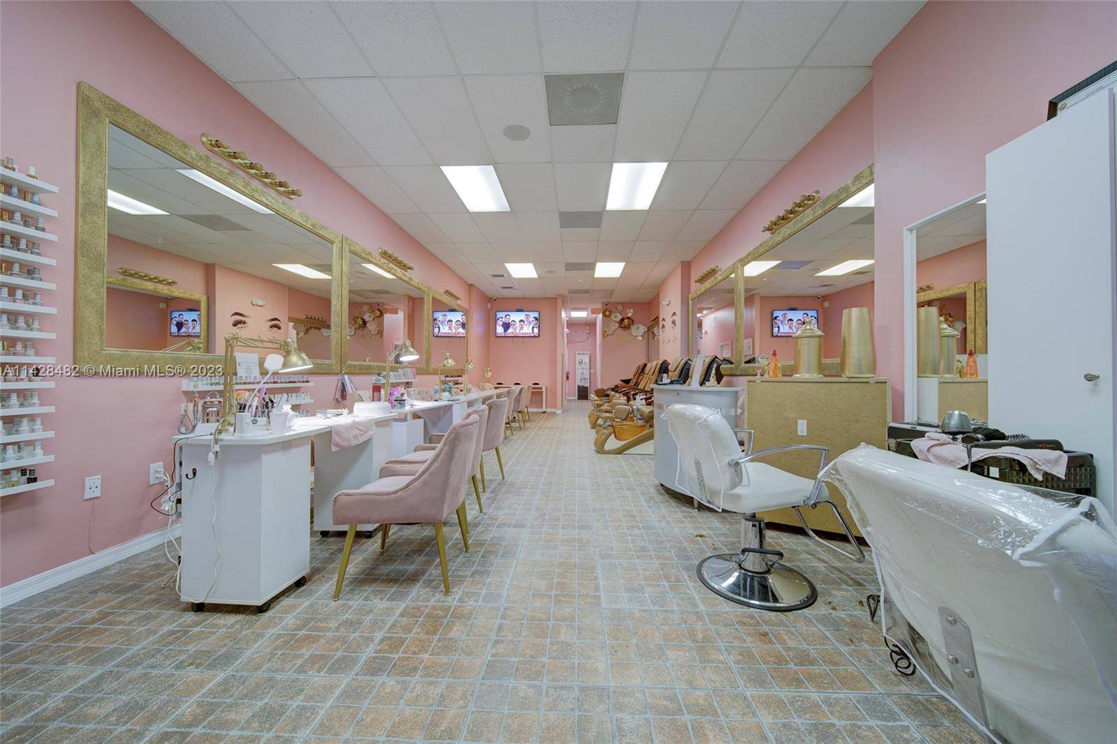 Nail and Hair Salon For Sale in Miami Cutler Bay.