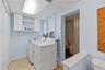 Laundry Room Pool half bath outside door to pool