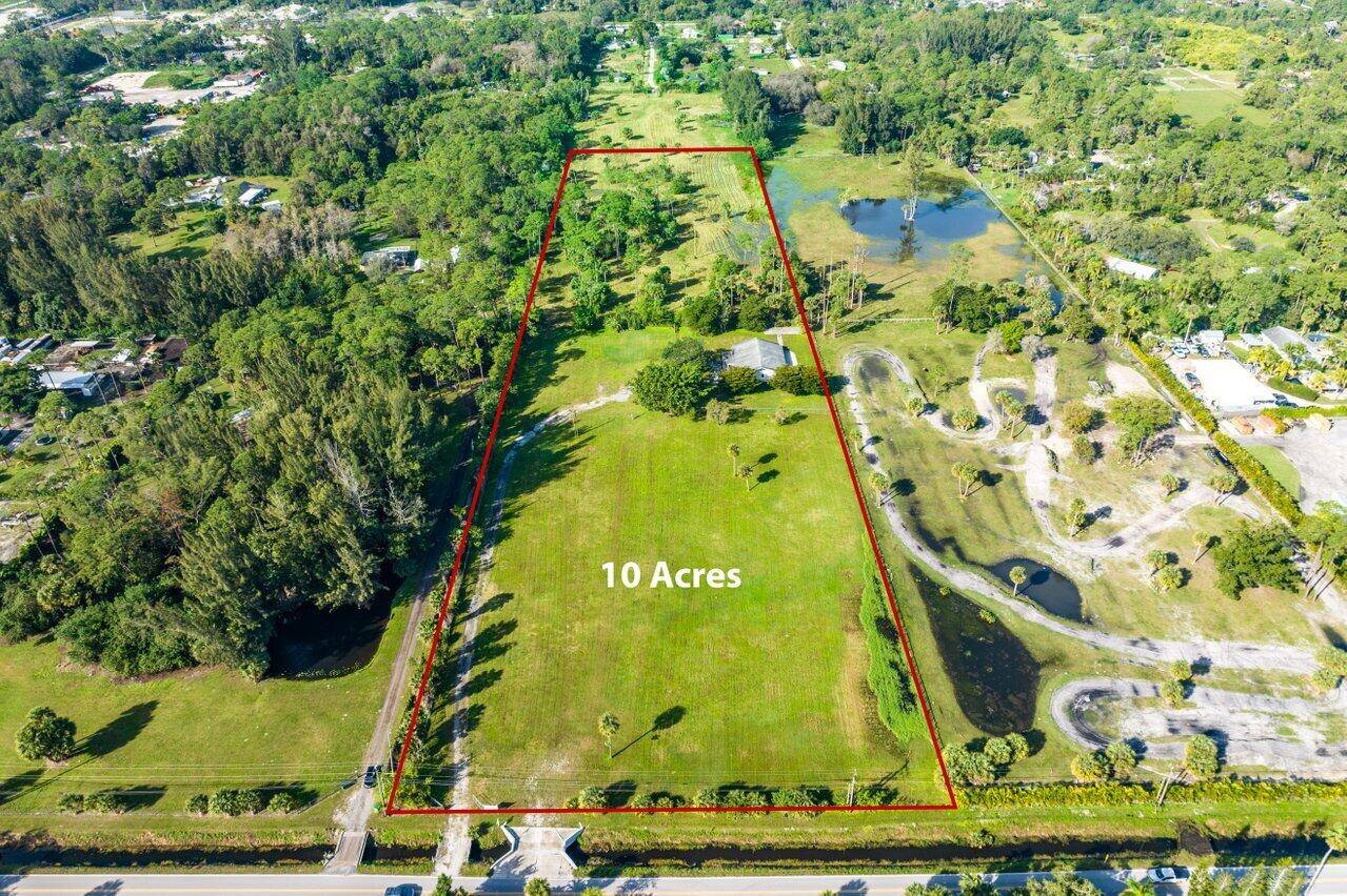 Nestled in the prime location of Loxahatchee Groves, these 2 cleared parcels totaling 10 acres, offer an unparalleled opportunity to build a true equestrian paradise.