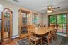 Dining Room with Sliders to the Deck
