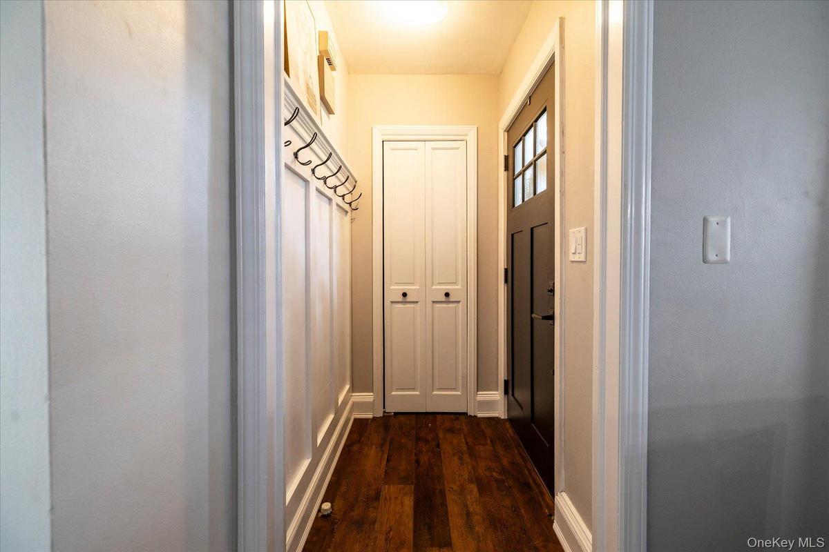 Foyer with coat closet