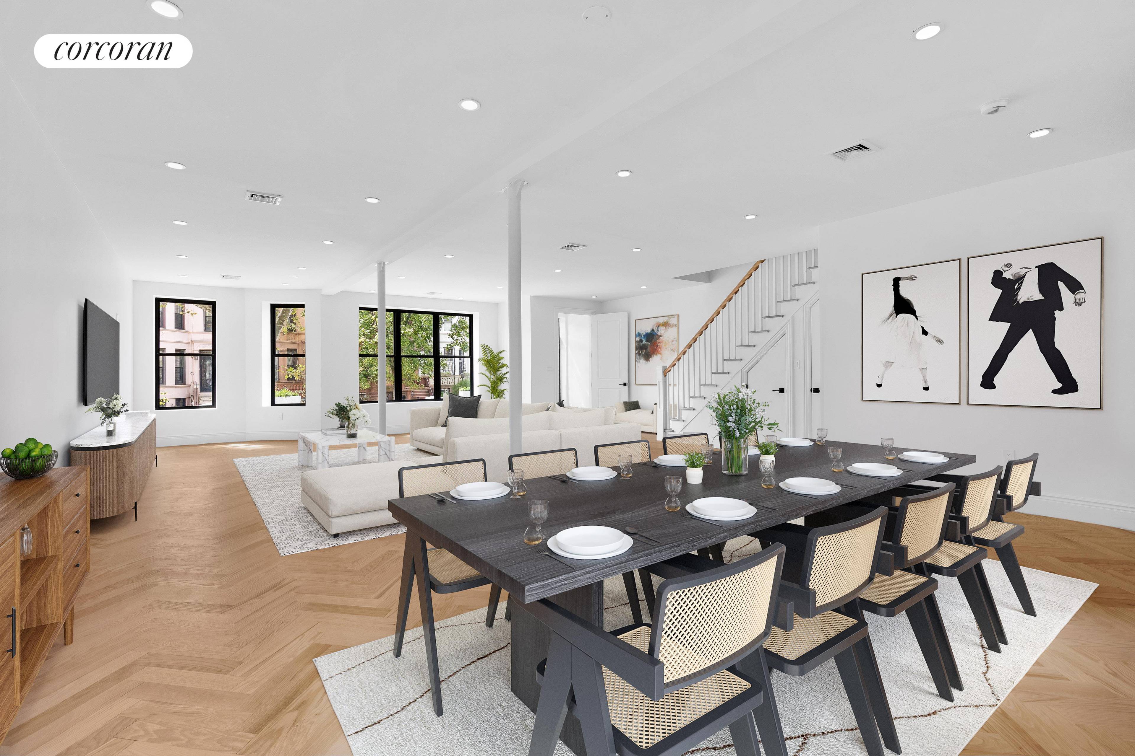 Welcome to 1247 Union Street, a brilliantly reimagined vision of Brooklyn living on a prime Crown Heights block that melds art, style and function into a perfect two family home ...