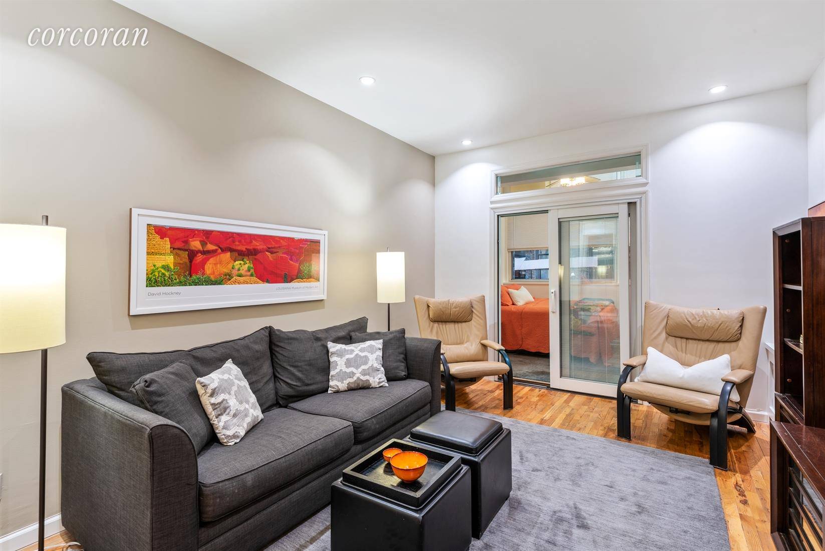 Back On Market 159 Madison Avenue 3B is a remarkable mint condition L shape alcove studio loft, currently configured with two separate sleep areas.