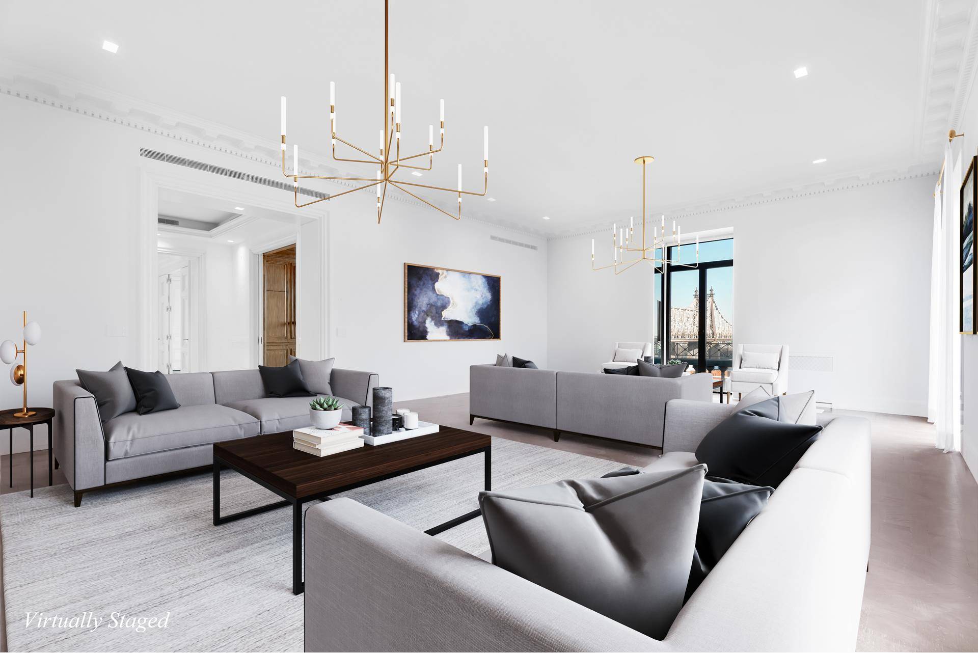 These two full floor apartments have been meticulously combined to create an opulent duplex that will satisfy those with a discerning eye.