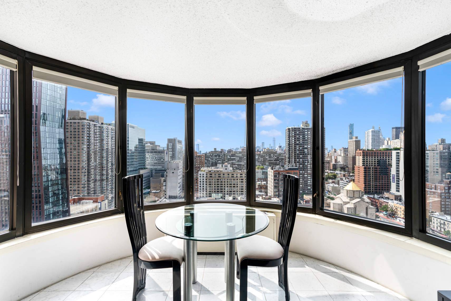 High in the Sky A Home A Pied A Terre Or An Investment A large studio with spectacular East, South, and West views is a rare find.