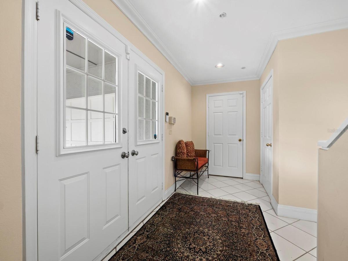 First floor entry