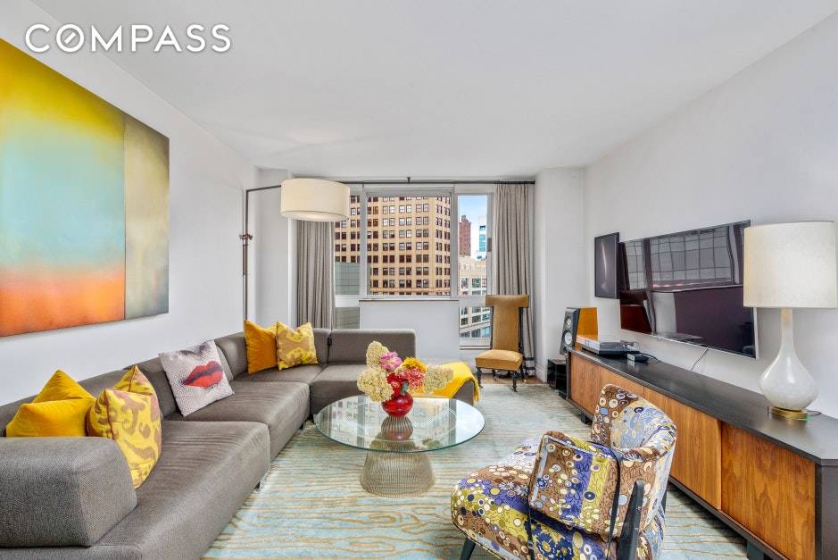 This is a super nice renovated unit with a very cool vibe and great views of Union Square Park.