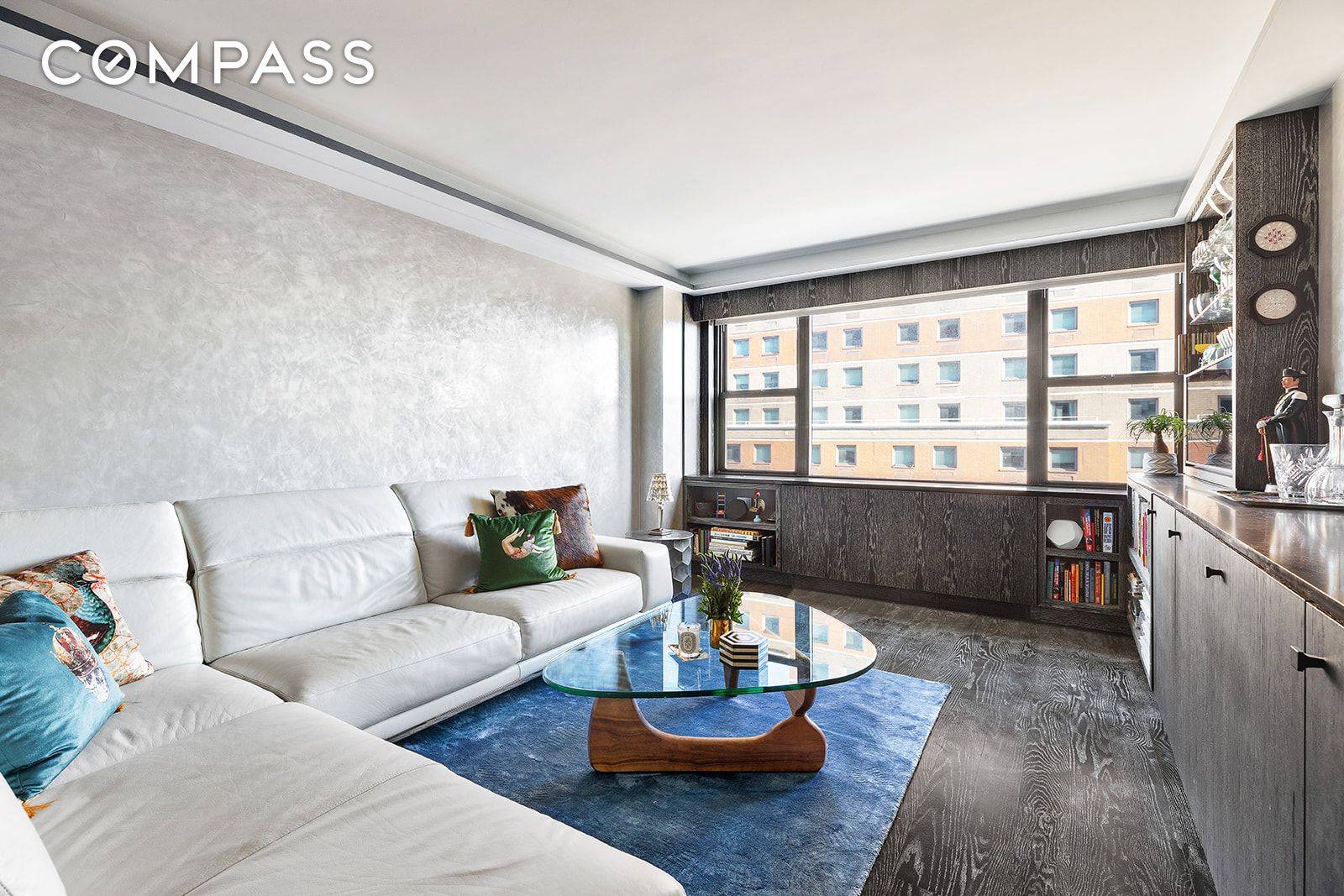 Introducing 7D, an exquisitely renovated 1 bedroom with open views of Astor Place at the fabulous, full service, mid century modern St.