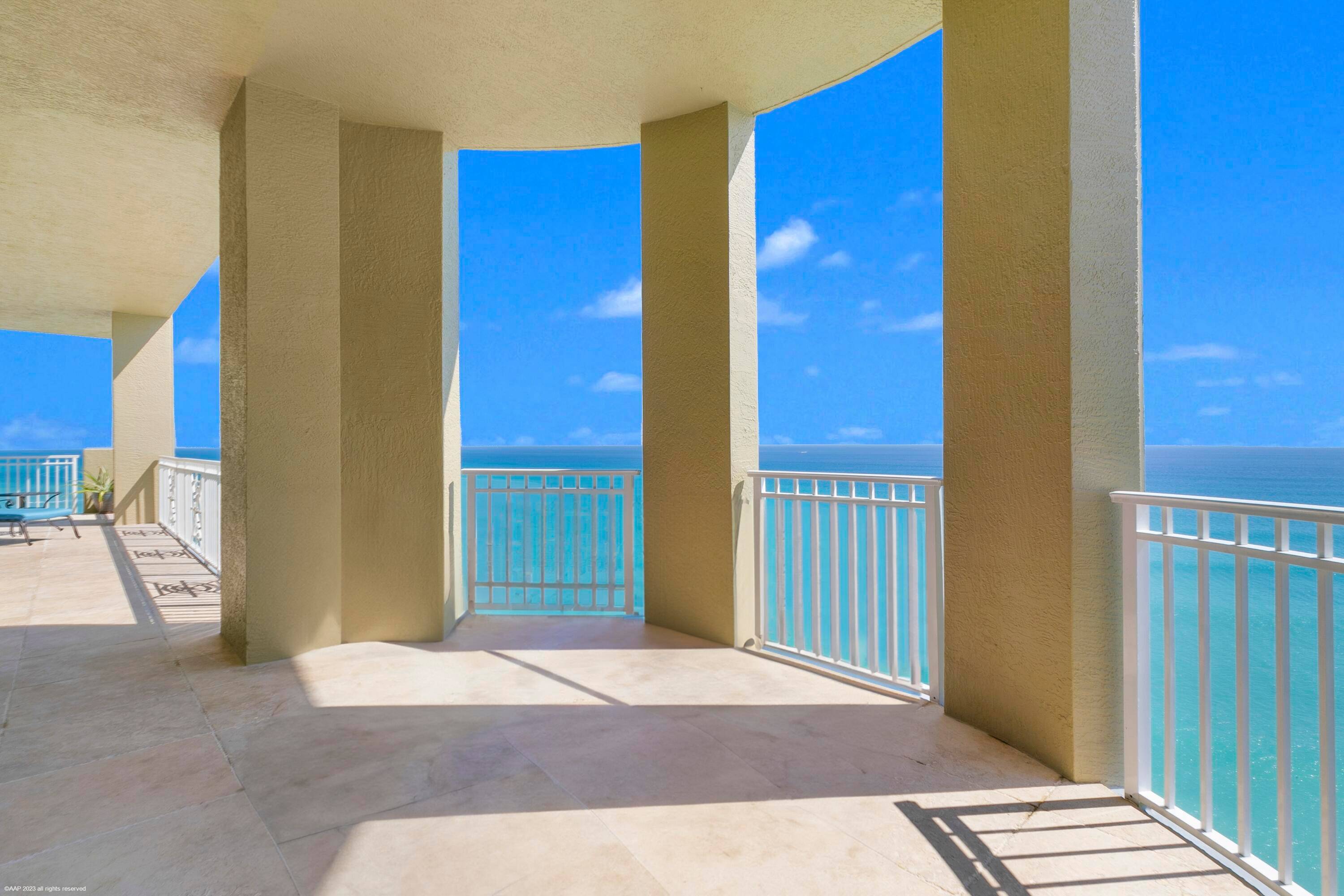 Magnificent direct oceanfront Penthouse Lower with panoramic views of both the ocean Intracoastal.