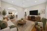 Family room staged