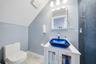 half bath under the stairs