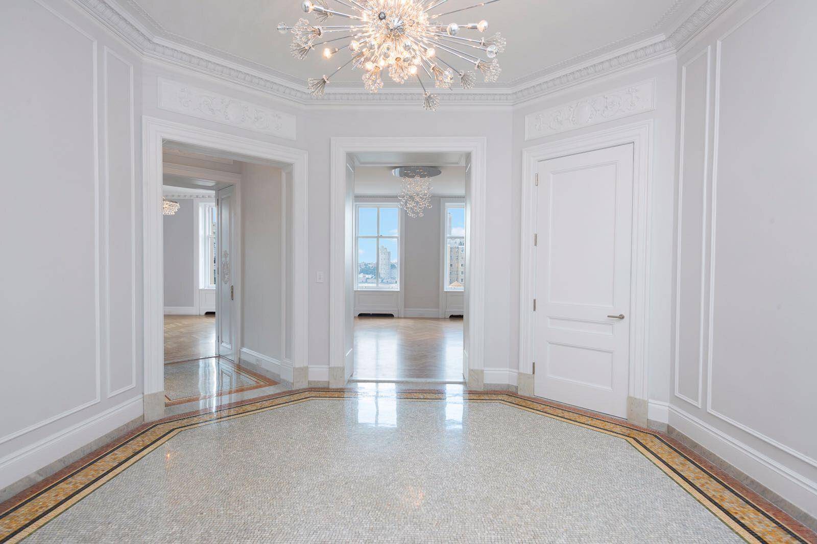 Welcome home to your stunning corner Three bedroom, Three and Half bath residence at the famed Apthorp Condominium.