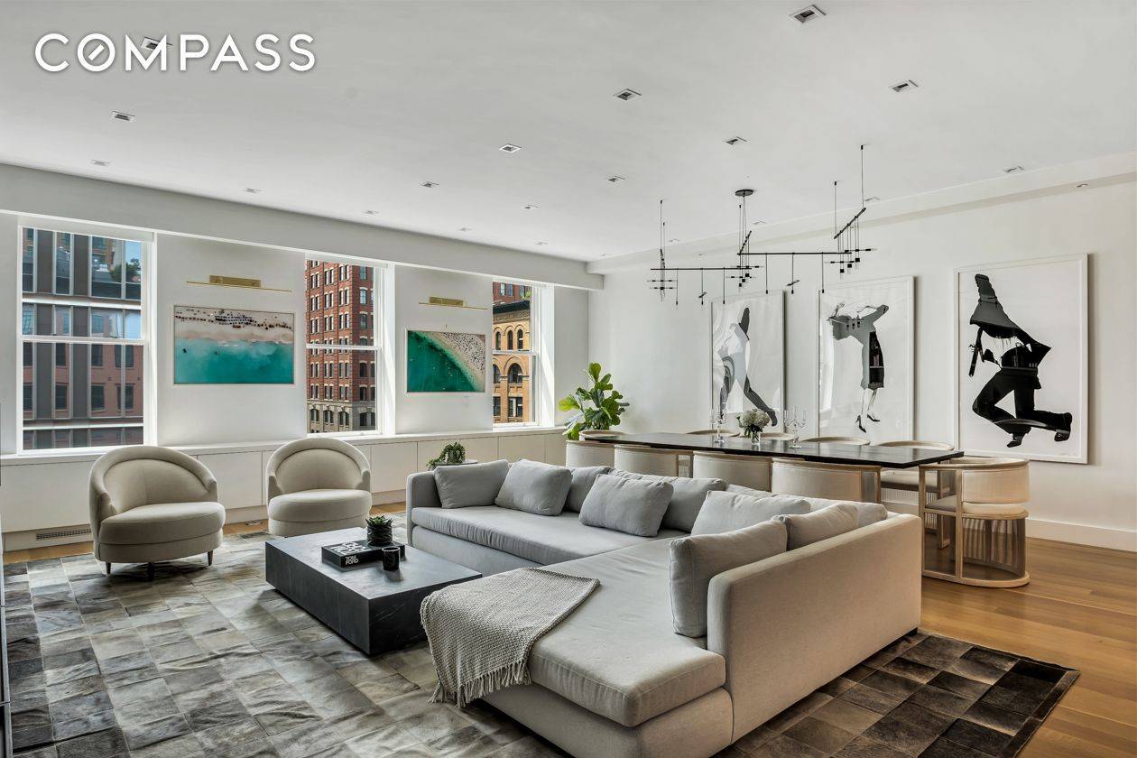 Welcome home to this FULLY FURNISHED turnkey, Tribeca designer apartment with an element of true modern beauty.